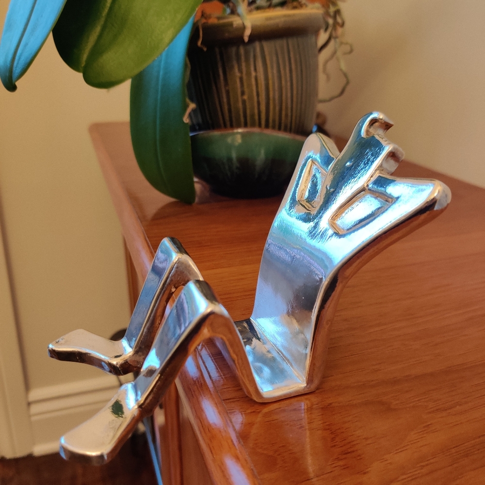 VTG Zadok Arts 925 Modernist Silver Figurine/Sculpture Holder